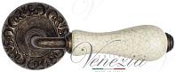Дверная ручка Venezia мод. Colosseo D4 (ант. бронза с керамикой)
