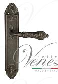 Дверная ручка Venezia на планке PL90 мод. Monte Cristo (ант. серебро) проходная