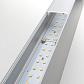 Линейный светодиодный накладной двусторонний светильник 128см 50Вт 3000К матовое серебро 101-100-40-