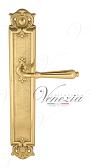 Дверная ручка Venezia на планке PL97 мод. Classic (полир. латунь) проходная